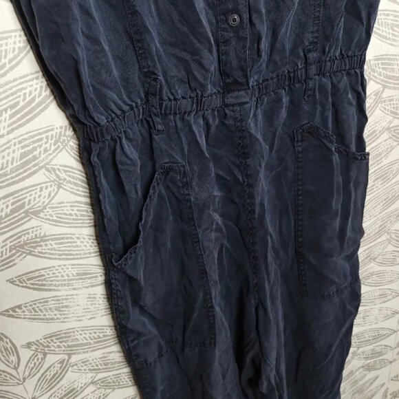 Hei Hei Jumpsuit Utility Boho Anthropologie Navy Lyocell - Picture 4 of 9